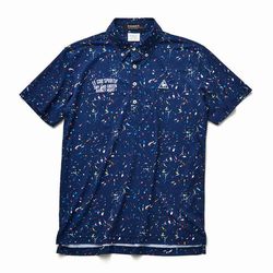 le coq sportif GOLF (ルコックゴルフ)・サンスクリーンスプラッシュプリント半袖シャツ