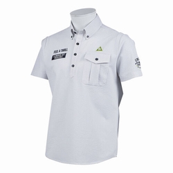 le coq sportif GOLF (ルコックゴルフ)・プライムフレックスシャドーストライプサッカー半袖シャツ