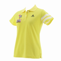 le coq sportif GOLF (ルコックゴルフ)・【木下彩プロ・菅沼菜々プロ着用予定】トップ鹿の子マーキング半袖シャツ