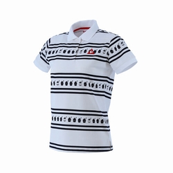 le coq sportif GOLF (ルコックゴルフ) ・クーリストボーダーラムネプリント半袖シャツ