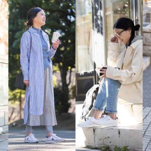 春の公園コーデはこれで決まり!大人女性が「白スニーカー」を選ぶ理由