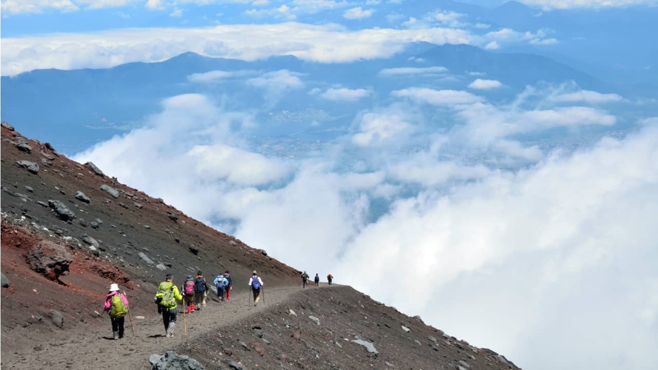 富士登山の基本情報、必要なウェアやあると便利な小物について