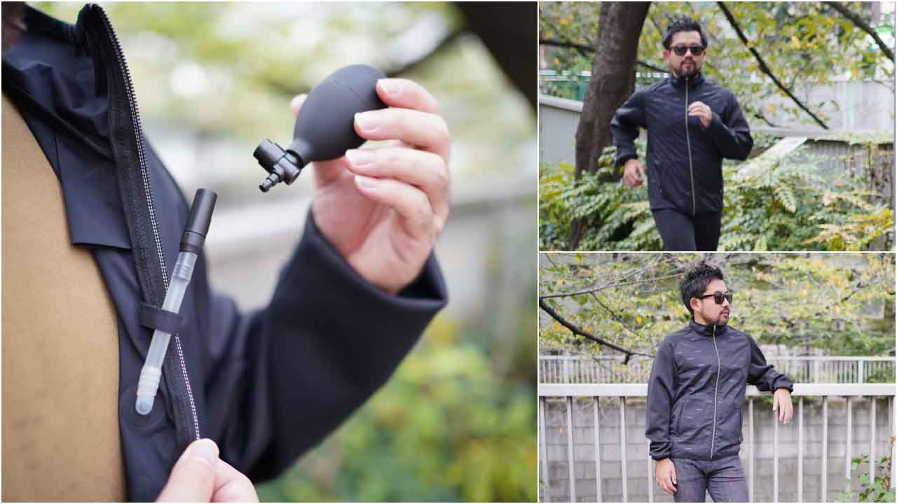 冬のジョギングで服装に迷ったらこれ！空気で調整できる変身するアウター