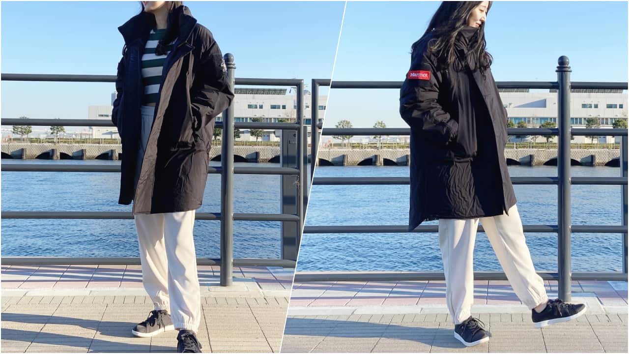 もうマフラー必要ないじゃん！スポーツメーカーの「ダウンパーカー」がむっちゃ軽くて暖かい！