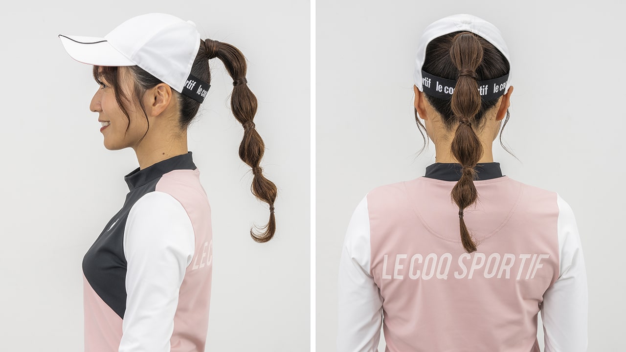 ゴルフ場でおすすめの サンバイザー キャップ かわいくてキープ力が高いヘアアレンジ6選