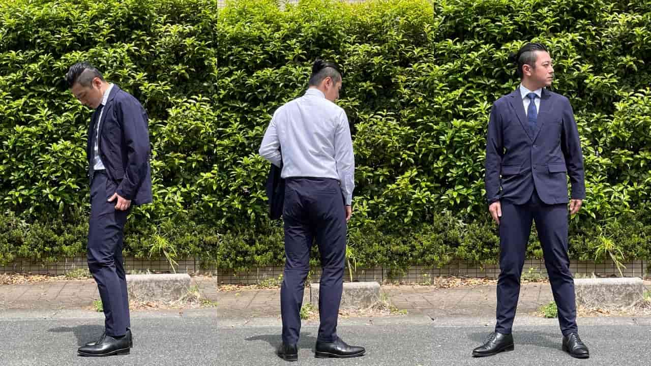 J7337 美品 デサント ストレッチセットアップ ネイビー YA5 J7337 美品 デサント ストレッチセットアップ ネイビー YA5 J7337 美品