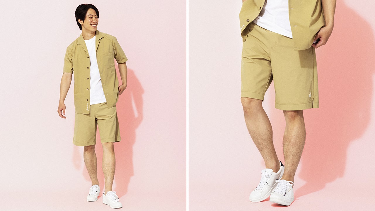 他人とかぶらない「短パン」メンズコーデ【白T×ハーフパンツ】